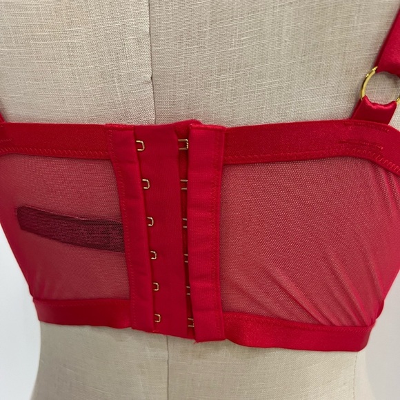 Victoria's Secret Red Lace Bralette with Underwire Support - Picture 13 of 16